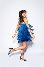 Load image into Gallery viewer, Blue Fringed Dress
