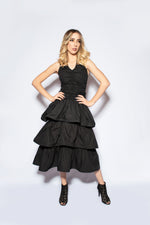 Load image into Gallery viewer, Black Ruffled Dress
