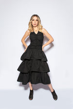 Load image into Gallery viewer, Black Ruffled Dress
