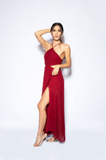 Load image into Gallery viewer, Pleated Red Dress
