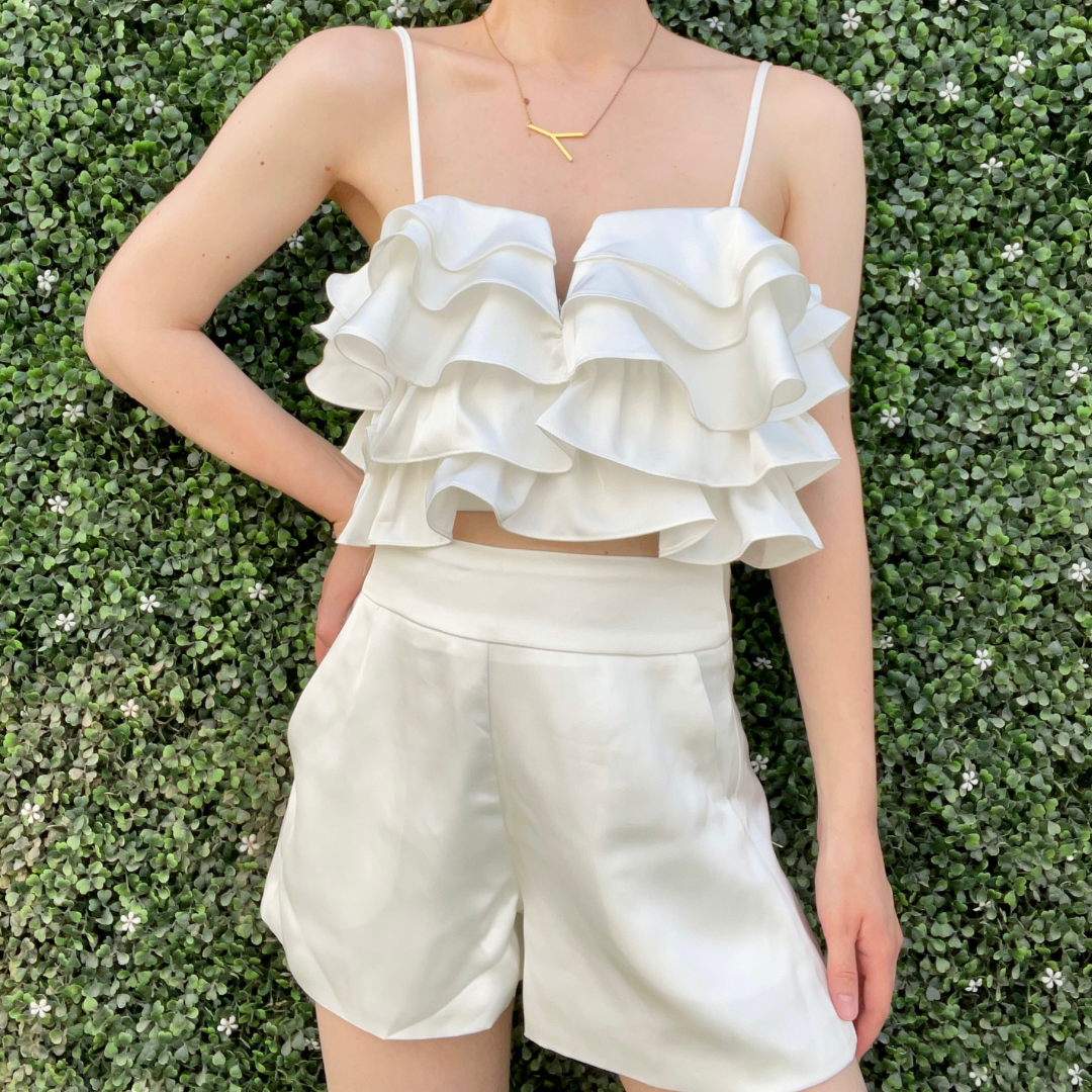 White Ruffle Set