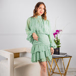 Load image into Gallery viewer, Long Sleeve Green Dress
