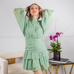 Load image into Gallery viewer, Long Sleeve Green Dress
