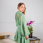 Load image into Gallery viewer, Long Sleeve Green Dress
