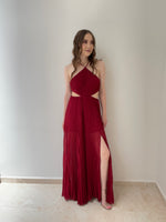 Load image into Gallery viewer, Pleated Red Dress
